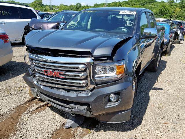 1GTG6DE31G1376802 - 2016 GMC CANYON SLT GRAY photo 2