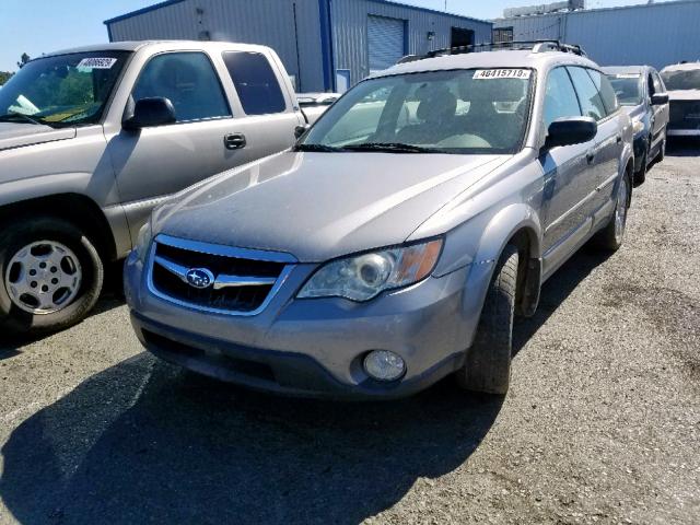 4S4BP61C096325656 - 2009 SUBARU OUTBACK 2. GRAY photo 2