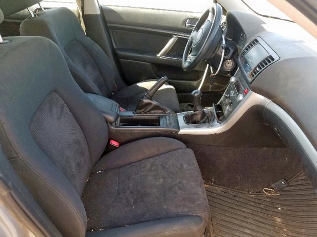 4S4BP61C096325656 - 2009 SUBARU OUTBACK 2. GRAY photo 5