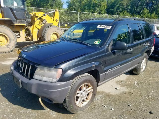 1J4GW48S74C223385 - 2004 JEEP GRAND CHER BLACK photo 2