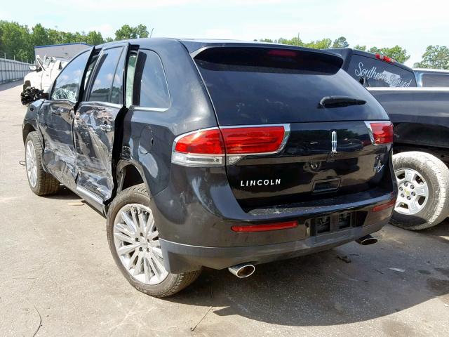 2LMDJ6JK1DBL10227 - 2013 LINCOLN MKX BLACK photo 3