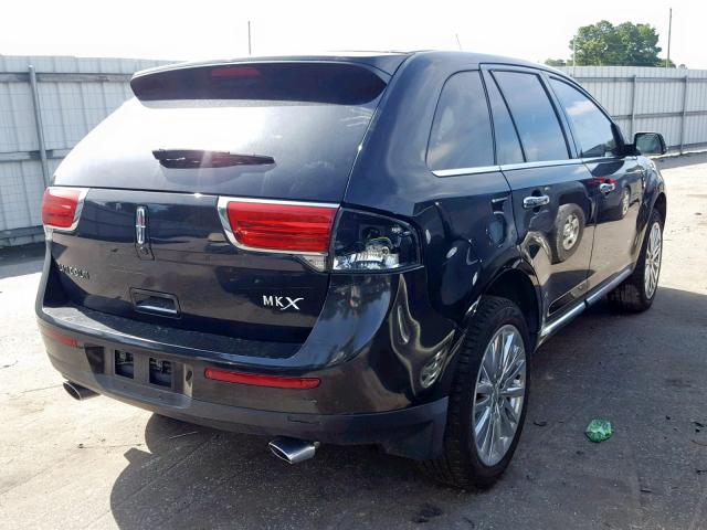 2LMDJ6JK1DBL10227 - 2013 LINCOLN MKX BLACK photo 4