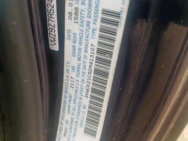 3VWCK21C92M413107 - 2002 VOLKSWAGEN NEW BEETLE Mavi foto 10