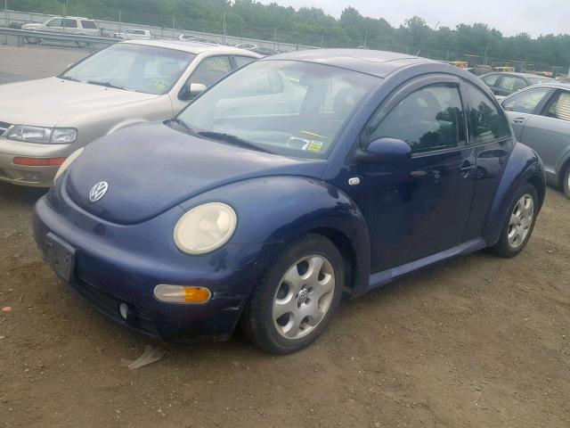 3VWCK21C92M413107 - 2002 VOLKSWAGEN NEW BEETLE Mavi foto 2