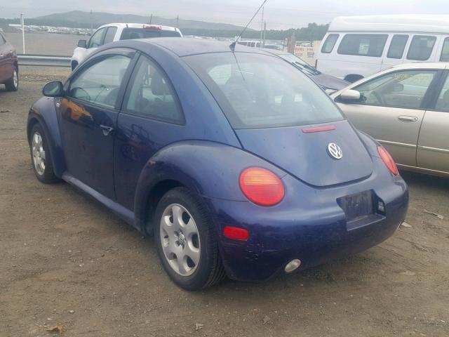 3VWCK21C92M413107 - 2002 VOLKSWAGEN NEW BEETLE Mavi foto 3