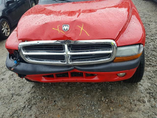 1D7HG32N03S226563 - 2003 DODGE DAKOTA SPO RED photo 7