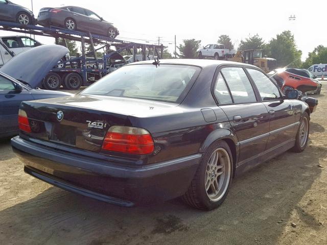 WBAGG834X1DN84020 - 2001 BMW 740 I AUTO BLACK photo 4