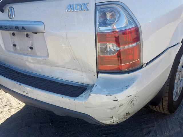 2HNYD18886H514362 - 2006 ACURA MDX TOURIN WHITE photo 9