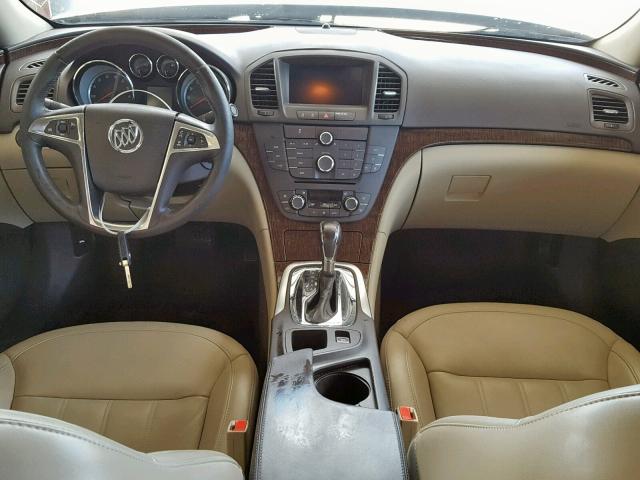 2G4GR5ERXC9189657 - 2012 BUICK REGAL BLACK photo 9