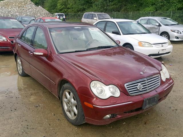 WDBRF84J54F516198 - 2004 MERCEDES-BENZ C 320 4MAT MAROON photo 1