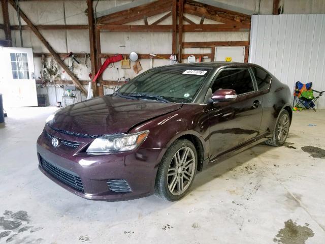 JTKJF5C75C3032589 - 2012 TOYOTA SCION TC ბურგუნდია ფოტო 2