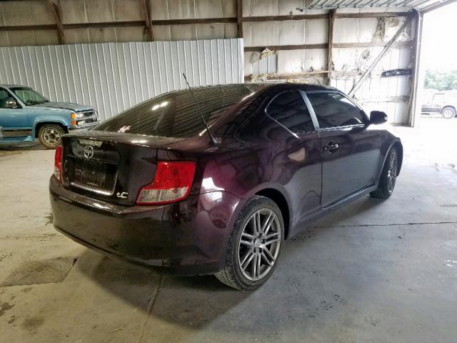 JTKJF5C75C3032589 - 2012 TOYOTA SCION TC ბურგუნდია ფოტო 4