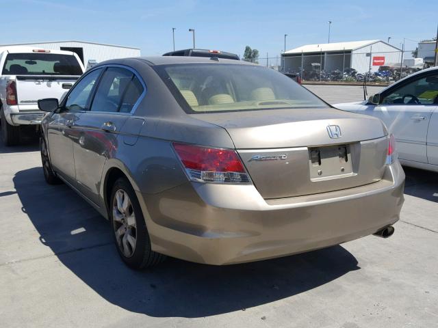 JHMCP26828C019353 - 2008 HONDA ACCORD EXL GOLD photo 3