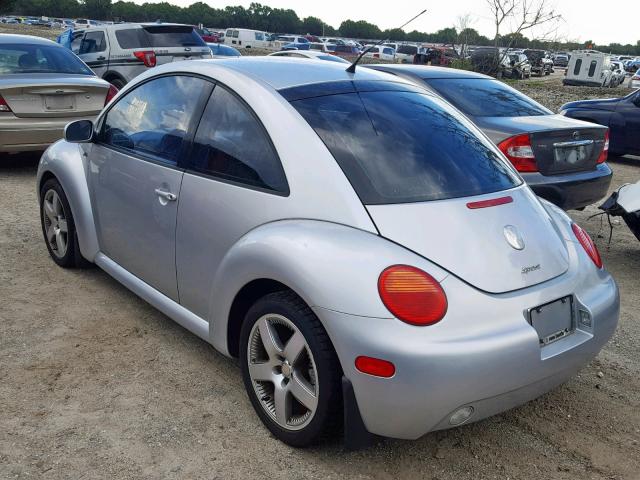 3VWED21C22M443813 - 2002 VOLKSWAGEN NEW BEETLE ვერცხლისფერი ფოტო 3