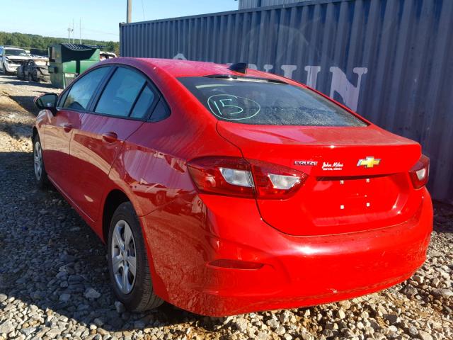 1G1BC5SM1J7132375 - 2018 CHEVROLET CRUZE LS RED photo 3