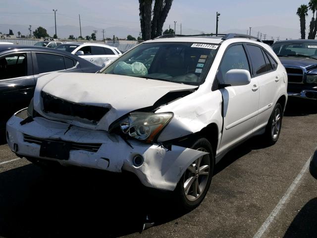 JTJGW31U772003327 - 2007 LEXUS RX 400H WHITE photo 2