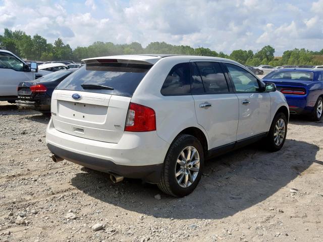 2FMDK3JC6BBB29427 - 2011 FORD EDGE SEL WHITE photo 4