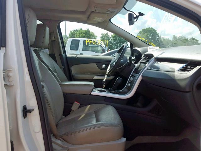 2FMDK3JC6BBB29427 - 2011 FORD EDGE SEL WHITE photo 5