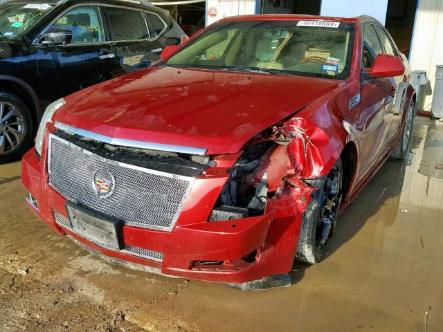 1G6DP5EV8A0110782 - 2010 CADILLAC CTS PREMIU RED photo 2