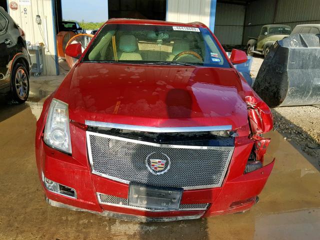 1G6DP5EV8A0110782 - 2010 CADILLAC CTS PREMIU RED photo 9