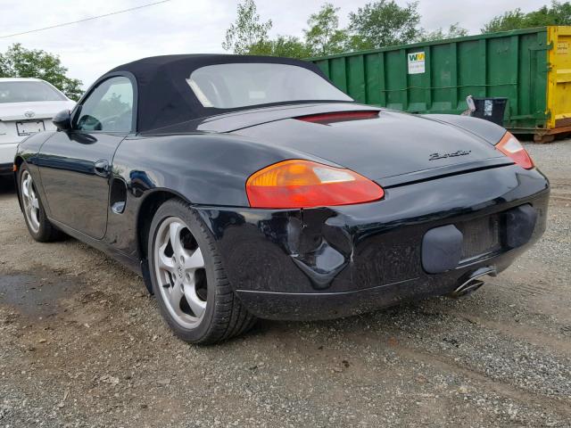 WP0CA29861U626399 - 2001 PORSCHE BOXSTER BLACK photo 3