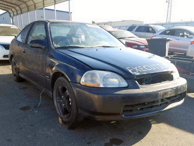 1HGEJ6129VL101079 - 1997 HONDA CIVIC DX BLACK photo 1