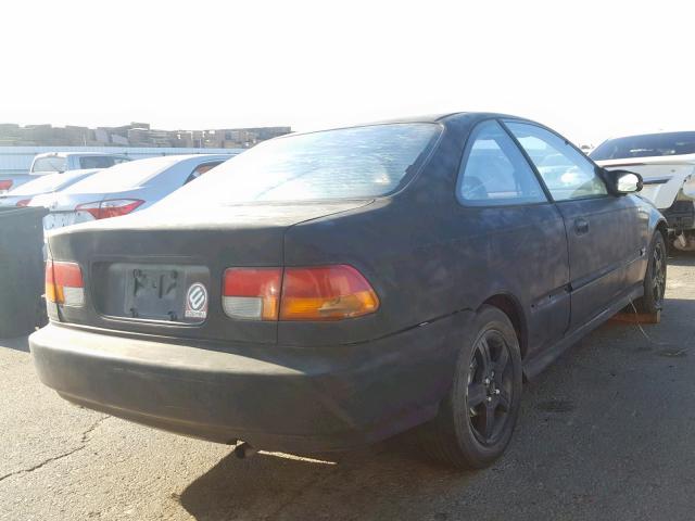 1HGEJ6129VL101079 - 1997 HONDA CIVIC DX BLACK photo 4