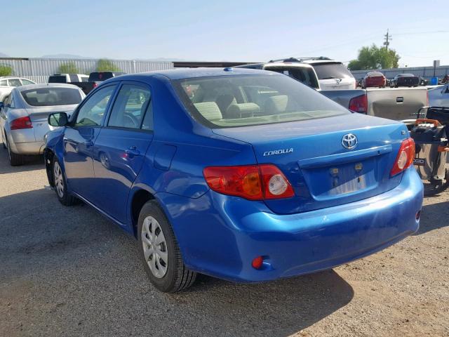 JTDBU4EE5AJ067195 - 2010 TOYOTA COROLLA BA BLUE photo 3