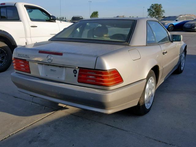 WDBFA66E8NF053562 - 1991 MERCEDES-BENZ 500SL TAN photo 4