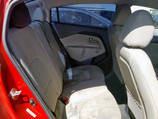 KNADM4A39E6406074 - 2014 KIA RIO LX RED photo 6