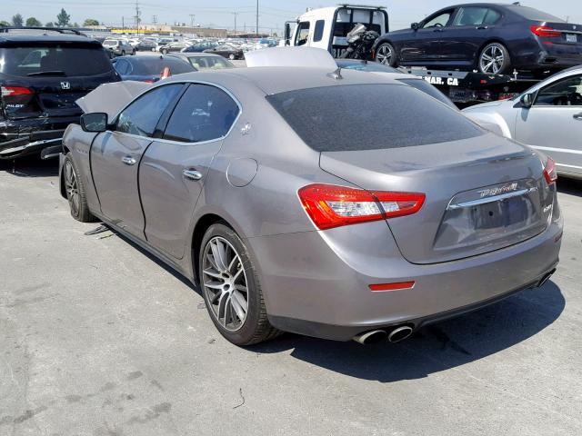 ZAM57XSA5G1165199 - 2016 MASERATI GHIBLI SILVER photo 3