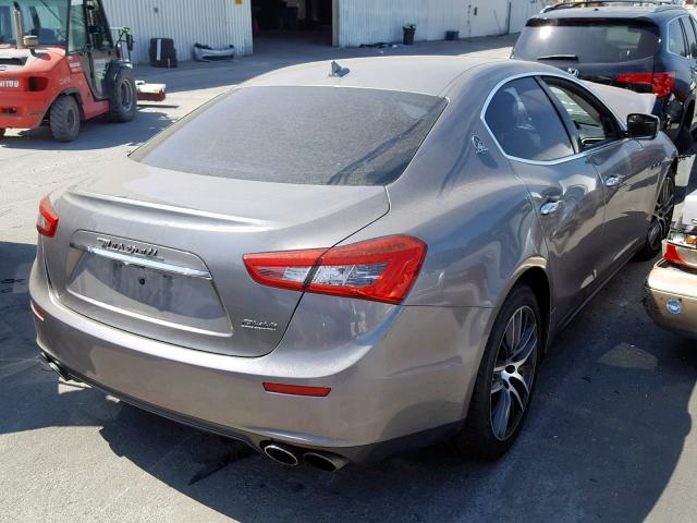 ZAM57XSA5G1165199 - 2016 MASERATI GHIBLI SILVER photo 4