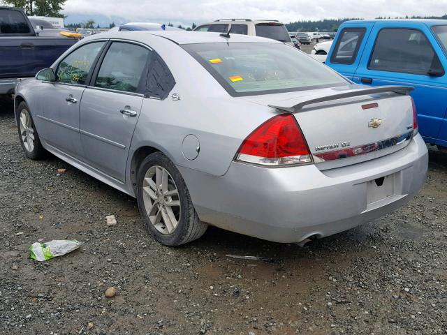 2G1WU57M091271414 - 2009 CHEVROLET IMPALA LTZ SILVER photo 3