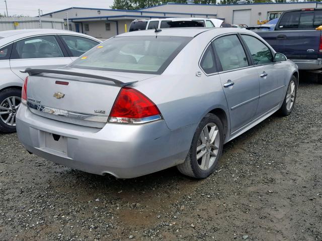 2G1WU57M091271414 - 2009 CHEVROLET IMPALA LTZ SILVER photo 4