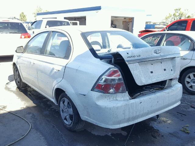 KL1TD56647B132839 - 2007 CHEVROLET AVEO BASE Ağ foto 3