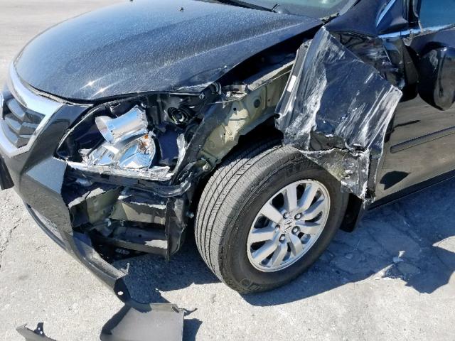 5FNRL3H7XAB101387 - 2010 HONDA ODYSSEY EX أسود صورة 9