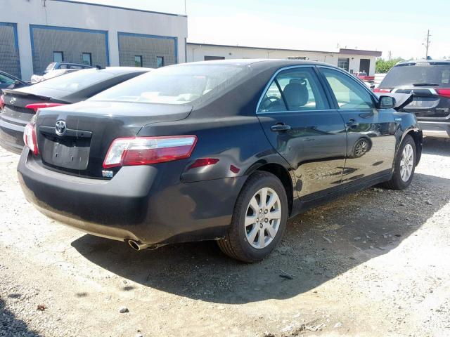 4T1BB46K88U061485 - 2008 TOYOTA CAMRY HYBR BLACK photo 4