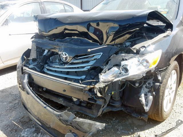 4T1BB46K88U061485 - 2008 TOYOTA CAMRY HYBR BLACK photo 9