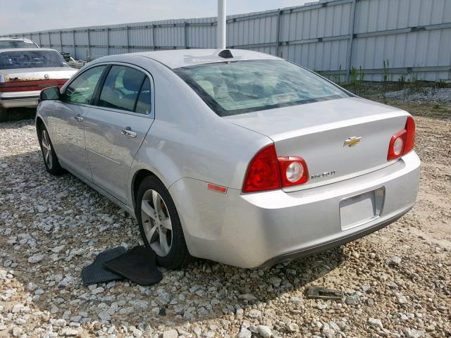 1G1ZC5EU3CF125835 - 2012 CHEVROLET MALIBU 1LT SILVER photo 3