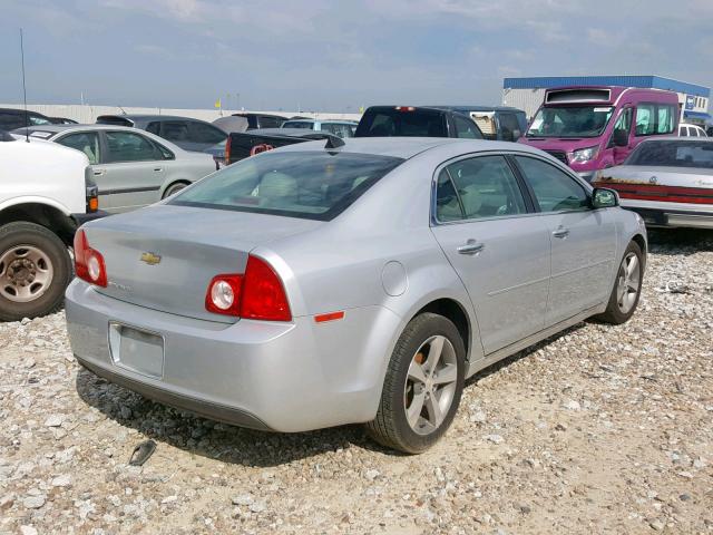 1G1ZC5EU3CF125835 - 2012 CHEVROLET MALIBU 1LT SILVER photo 4