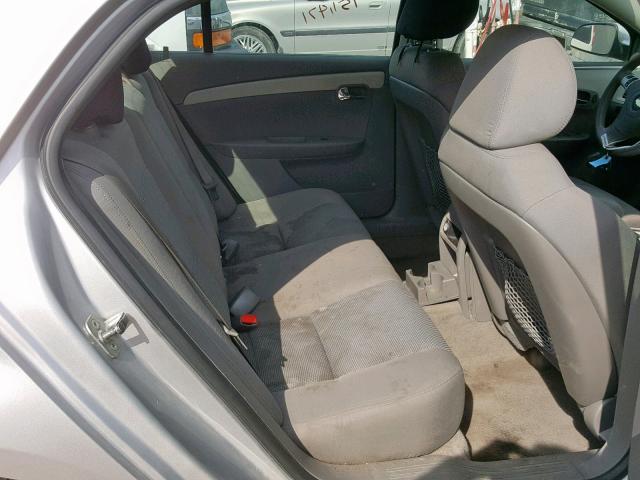 1G1ZC5EU3CF125835 - 2012 CHEVROLET MALIBU 1LT SILVER photo 6