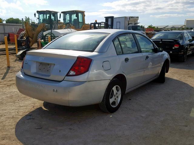 1G8AG52F34Z132468 - 2004 SATURN ION LEVEL SILVER photo 4