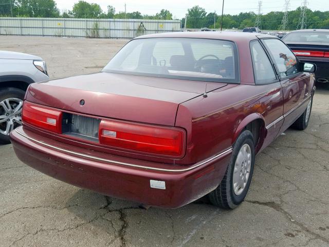 2G4WB12M0T1420744 - 1996 BUICK REGAL CUST BURGUNDY photo 4