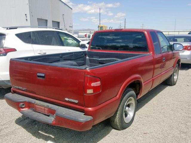 1GCCS1955Y8207816 - 2000 CHEVROLET S TRUCK S1 RED photo 4