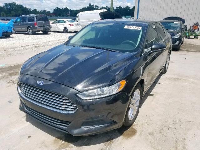 3FA6P0H73DR131202 - 2013 FORD FUSION SE BLACK photo 2