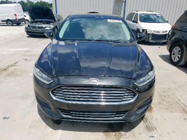 3FA6P0H73DR131202 - 2013 FORD FUSION SE BLACK photo 9