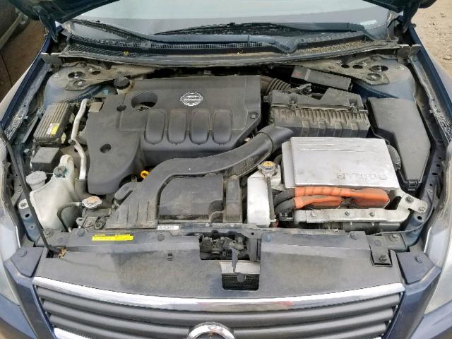 1N4CL21E39C187651 - 2009 NISSAN ALTIMA HYB BLUE photo 7