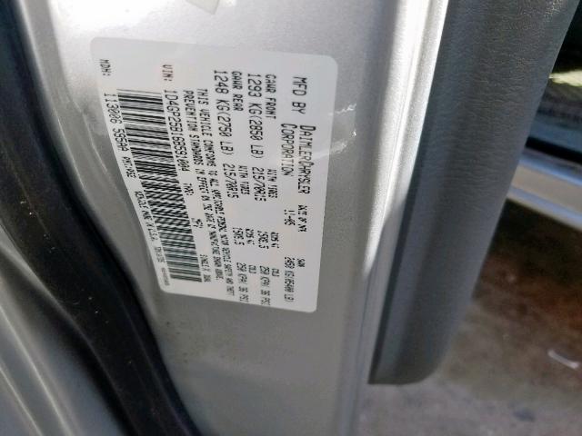 1D4GP25B16B591004 - 2006 DODGE CARAVAN SE SILVER photo 10