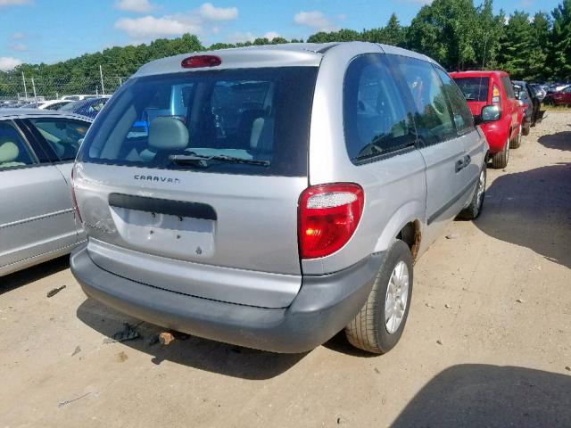 1D4GP25B16B591004 - 2006 DODGE CARAVAN SE SILVER photo 4