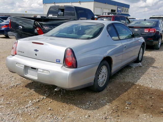 2G1WW12E129141412 - 2002 CHEVROLET MONTE CARL SILVER photo 4